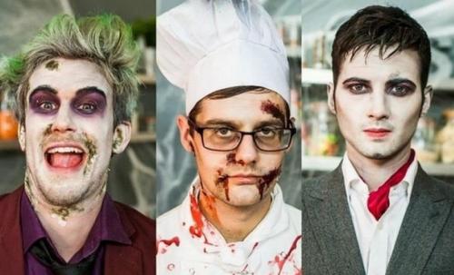 Как разрисовать лицо на Хэллоуин. Как мужчине разрисовать лицо на Хэллоуин