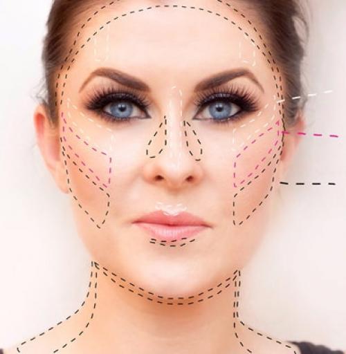 Как скорректировать лицо с помощью макияжа. Как выбрать корректирующее средство, палитра цветов и аналоги 04