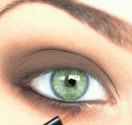 Какие тени для век подходят для зеленых глаз. Цветовой круг 05