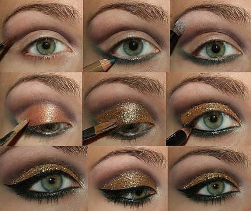 Макияж глаз в серых тонах для зеленых глаз. Цветовая палитра для макияжа зеленых глаз 09