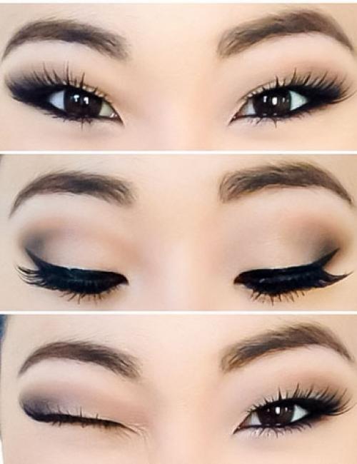 Как сделать азиатские глаза без макияжа. Правила выполнения макияжа для азиатских глаз