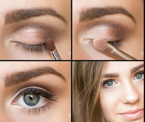 Макияж для голубых глаз на каждый день. Идеи мейк-апа на каждый день