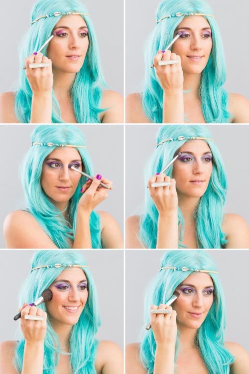 Макияж на хэллоуин русалки. Как сделать макияж русалки — подробный мастер-класс