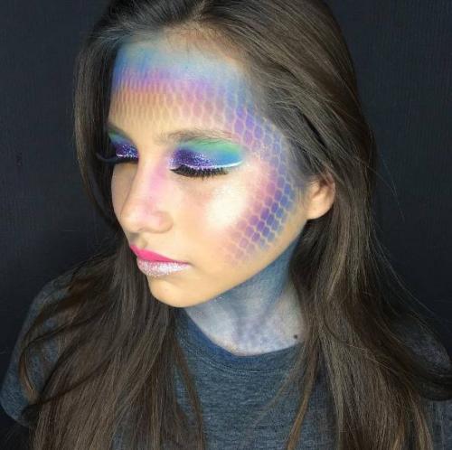 Макияж русалки пошагово. Тренд: «русалочий» макияж