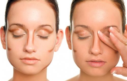 Как уменьшить нос. Применение косметики