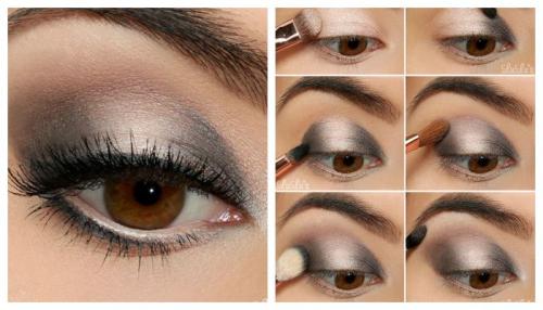 Макияж для карих глаз и темных волос пошагово. Будничная красота