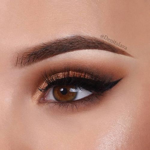 Красивый макияж простой для карих глаз. Как сделать повседневный Smoky eyes для карих глаз пошагово с фото 12