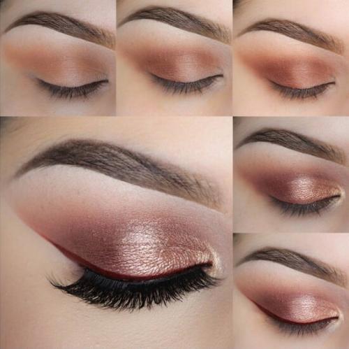 Карие глаза легкий макияж. Как сделать повседневный Smoky eyes для карих глаз пошагово с фото 06 Карие глаза легкий макияж. Как сделать повседневный Smoky eyes для карих глаз пошагово с фото 06