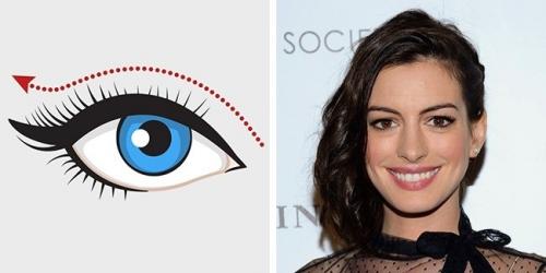 Стрелки для глаз формы. Подходящие стрелки для глаз разной формы 03