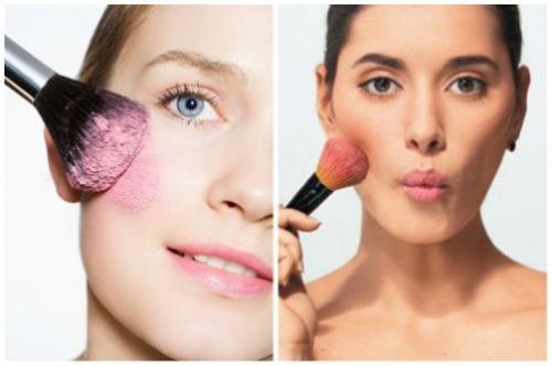 Техника нанесения румян. Инструменты и техника нанесения