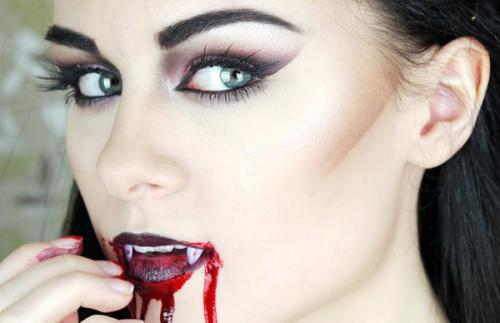 Макияж вампира для детей. Фотогалерея идей и образов девушки-вампира на Хэллоуин