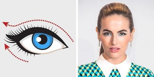 Стрелки для глаз формы. Подходящие стрелки для глаз разной формы 01