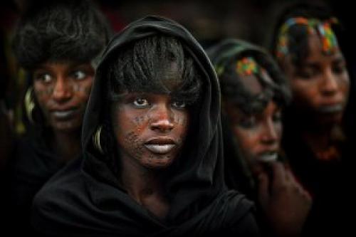 Водаабе женщины. Геревол: фестиваль выбора мужей у племени водаабе
