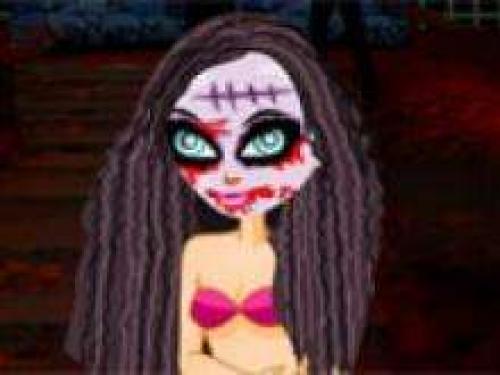 Макияж зомби невесты.