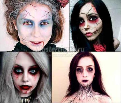 Как накраситься на Хэллоуин девушке в домашних условиях. Тонкости нанесения маейкапа 04