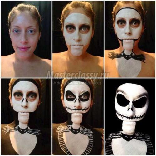 Как накраситься на Хэллоуин девушке в домашних условиях. Тонкости нанесения маейкапа 05