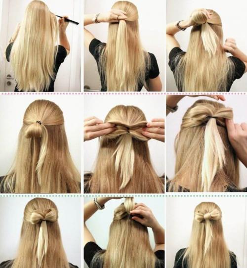 Домашние прически легкие. Самые простые и легкие прически самой себе за 5 минут поэтапно