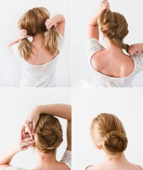 Домашние прически легкие. Самые простые и легкие прически самой себе за 5 минут поэтапно