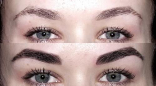Техника окрашивания бровей краской. Как красить краской 03 Техника окрашивания бровей краской. Как красить краской 03