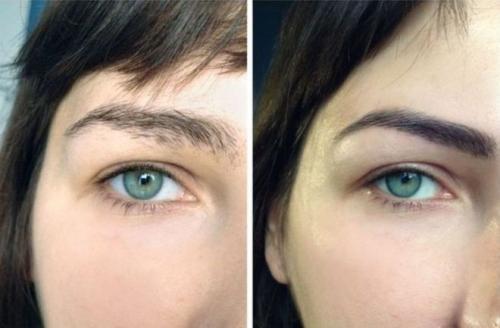 Техника окрашивания бровей краской. Как красить краской 04 Техника окрашивания бровей краской. Как красить краской 04