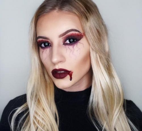 Как можно накраситься на Хэллоуин в домашних условиях. Вампир 03 Как можно накраситься на Хэллоуин в домашних условиях. Вампир 03