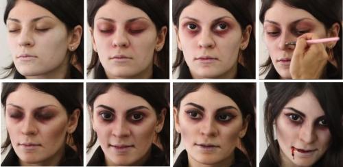 Как можно накраситься на Хэллоуин в домашних условиях. Вампир 04 Как можно накраситься на Хэллоуин в домашних условиях. Вампир 04