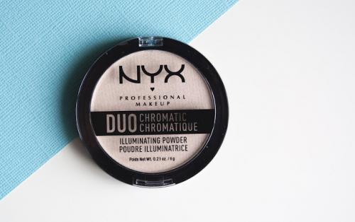 DUO Chromatic Illuminating Powder snow ros. NYX DUO Chromatic Snow Rose