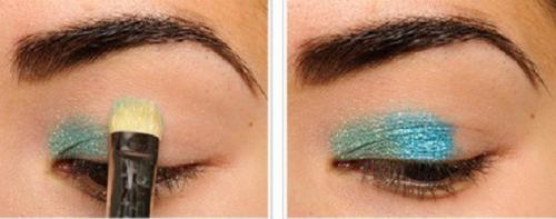 Вечерний макияж для карих глаз и темных волос. Пошаговая инструкция макияжа глаз «Голубое сияние»