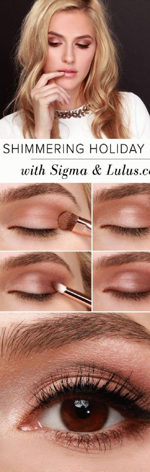 Розовые тени для карих глаз. Рекомендуемые оттенки теней 25