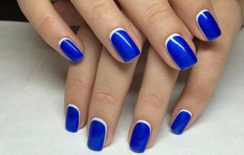 Маникюр под синее платье. Выбираем дизайн: 7 актуальных вопросов