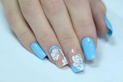 Маникюр под синее платье. Выбираем дизайн: 7 актуальных вопросов