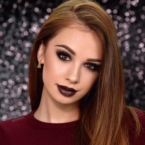 Тени под карие глаза. Какие тени выбрать в зависимости от тона волос? 23