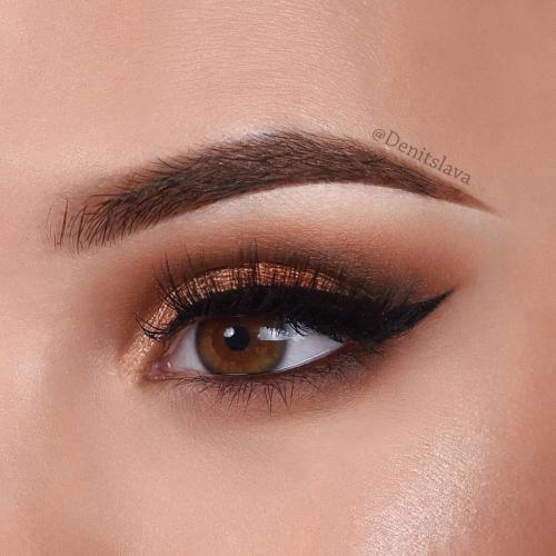 Тени под карие глаза. Какие тени выбрать в зависимости от тона волос? 16