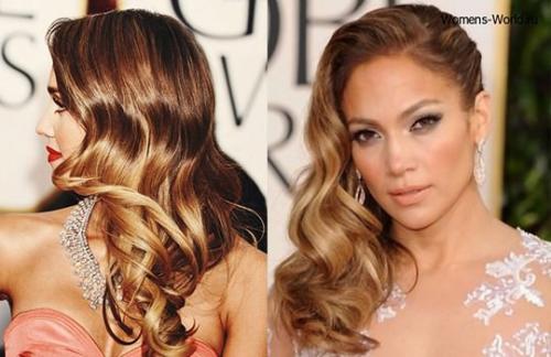 Вечерняя прическа самой себе. Вечерняя прическа «Голливудские локоны» на длинные волосы