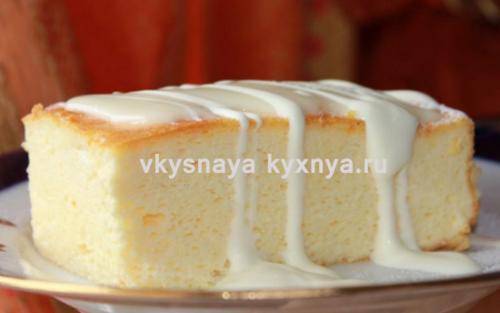 Воздушная творожная запеканка