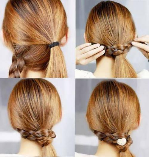 Как делать прически самой себе. Простые прически на средние и длинные волосы за 5 минут