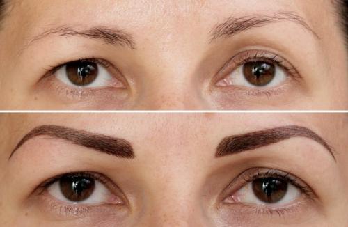 Какой татуаж бровей лучше волосковый или растушевка. Волосковый татуаж бровей или растушевка: какой вариант лучше?