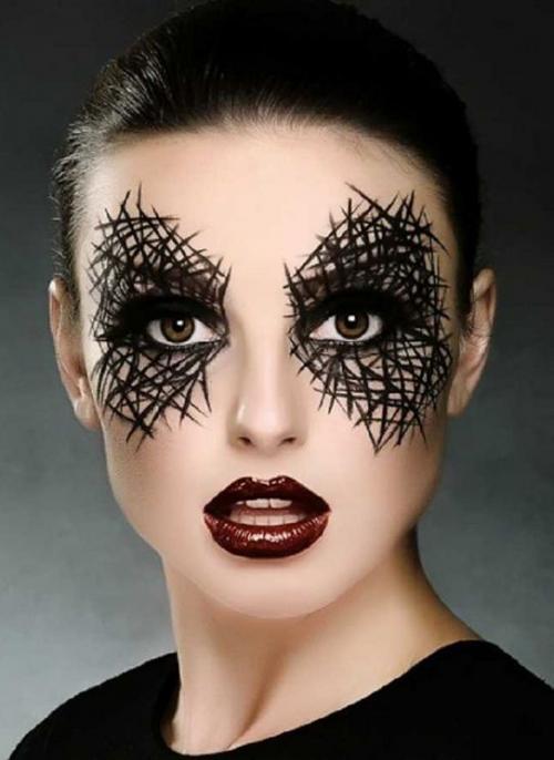 Макияж на Хэллоуин ведьма. Крутой макияж Ведьмы на Хэллоуин с фото и видео 11
