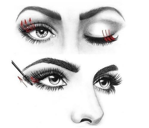 Нарощенные ресницы накрашенные тушью. Основные рекомендации, как красить глаза
