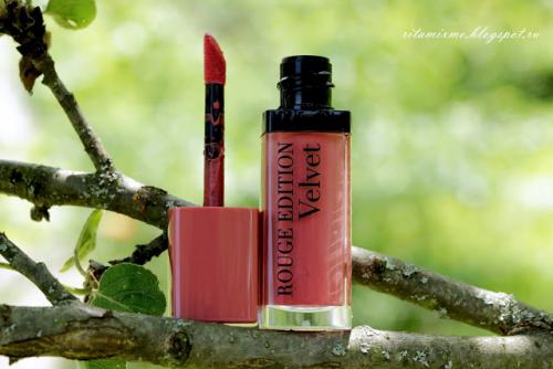 Bourjois Rouge Edition Velvet Lipstic.  Попытка №1 примерить матовые губы. Bourjois Rouge Edition Velvet Lipstick в оттенке # 09 Happy NudeYear. Отзыв.