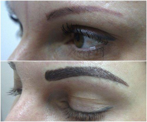Пудровые брови на старый татуаж. Когда можно перекрыть старый татуаж
