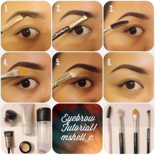 Как нарисовать брови с растушевкой. Как нарисовать брови поэтапно