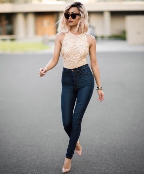 С чем одеть джинсы в кафе. 15 готовых идей, как надеть джинсы на вечеринку и выглядеть сногсшибательно