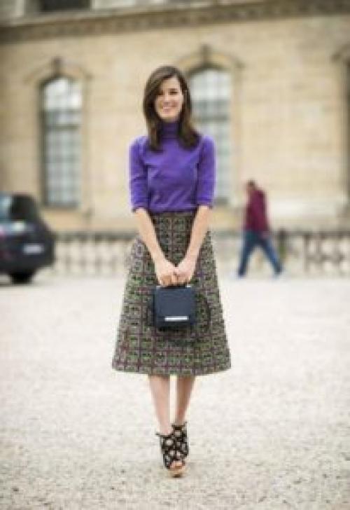 Образы с юбкой трапеция. С чем носить юбку-трапецию