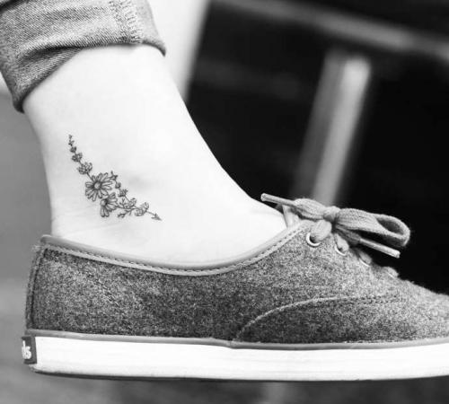 Тату на щиколотке для девушек. Тату на щиколотке (лодыжке) для стильных девушек