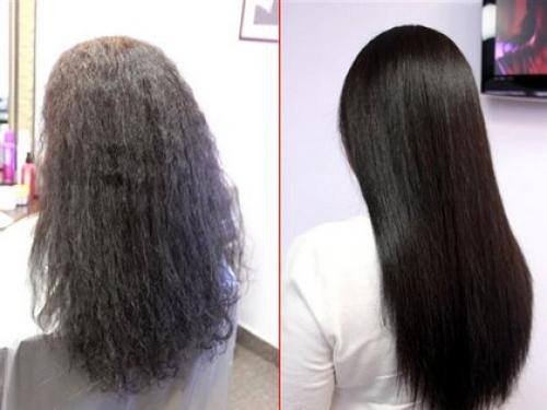 Испортила волосы кератиновым выпрямлением. Плюсы кератинового выпрямления волос – фото до и после после процедуры