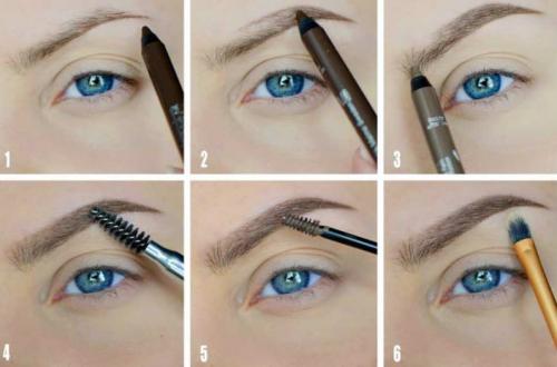 Как сделать форму бровей дома пошагово. Макияж бровей для начинающих в домашних условиях с фото пошагово