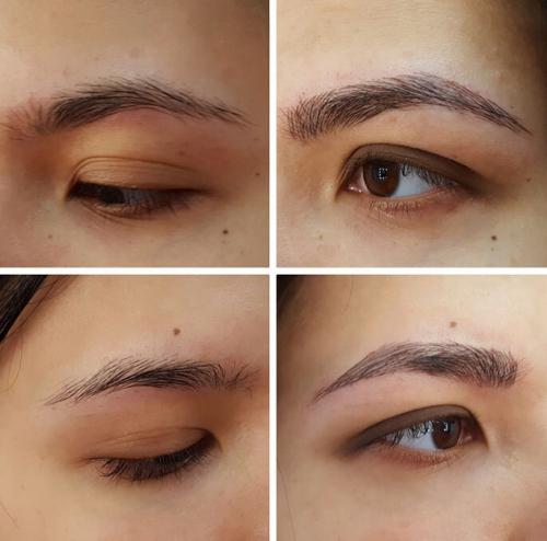 Процесс заживления микроблейдинга бровей. Микроблейдинг бровей — эффект до и после процедуры + фото