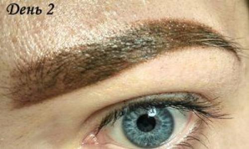 Татуаж бровей после заживления. Этапы заживления бровей