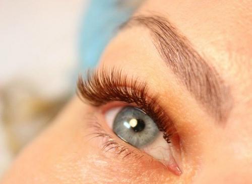 Как смотрятся коричневые нарощенные ресницы. Наращивание ресниц коричневого цвета